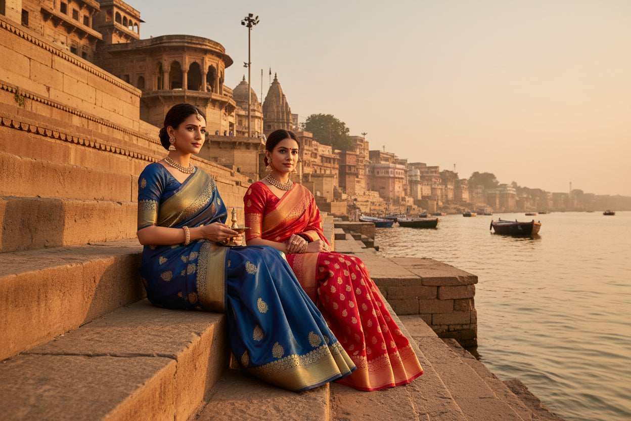 Traditional Banarasi Wedding Sarees At Sundari