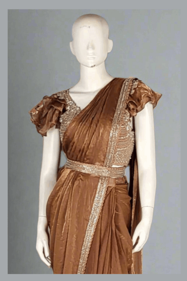 Ready To Wear Saree in Fancy Silk for Festival