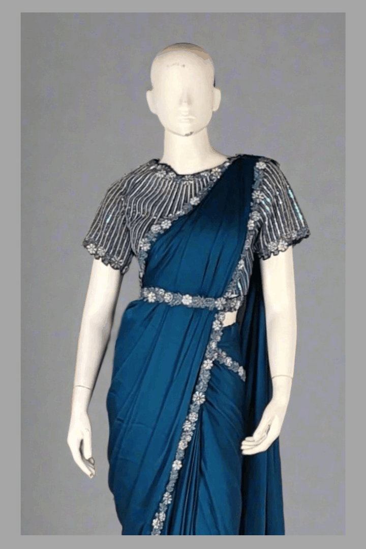 Ready To Wear Saree With Readymade Blouse
