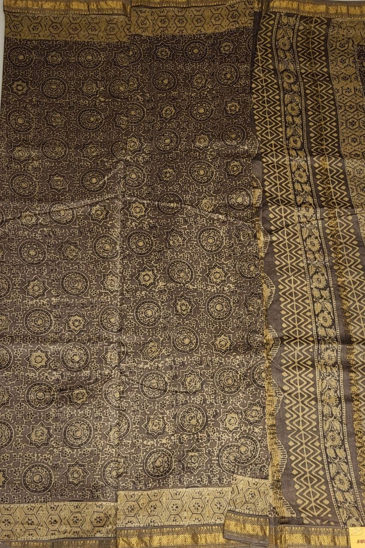 Ajrakh Saree