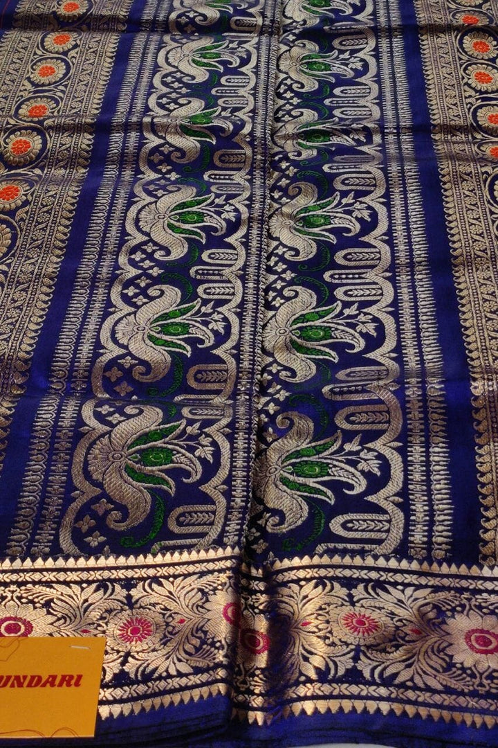 Baluchari Silk Saree In Blue 