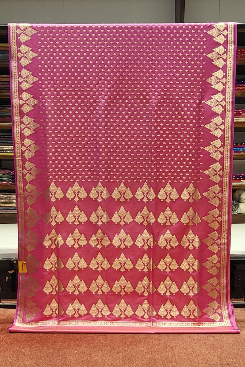 Benarasi Silk Saree In Pink