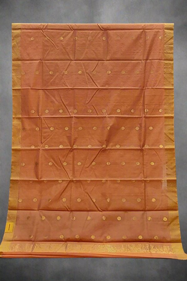 Cot Silk Saree In Chanderi for Raksha Bandhan