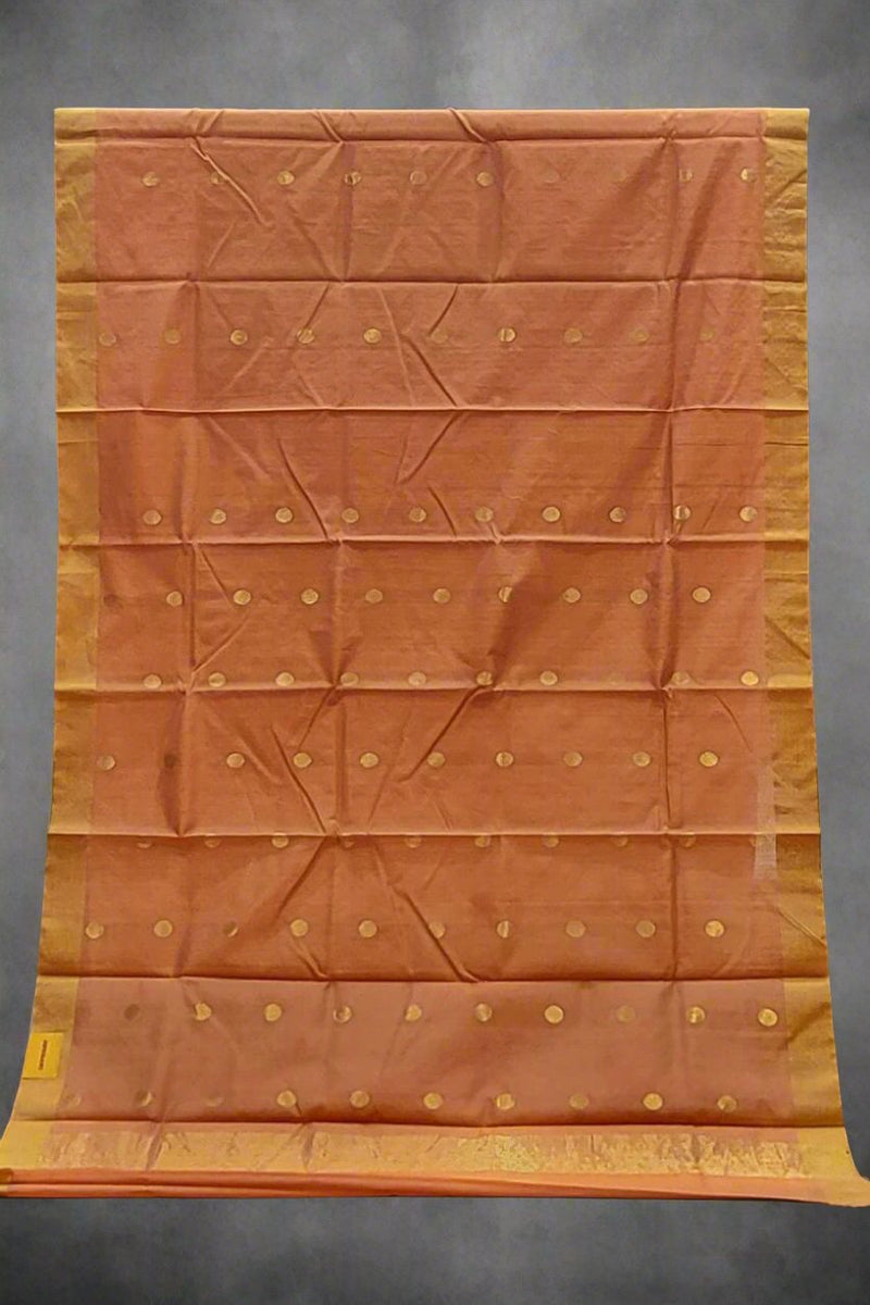 Cot Silk Saree In Chanderi for Raksha Bandhan