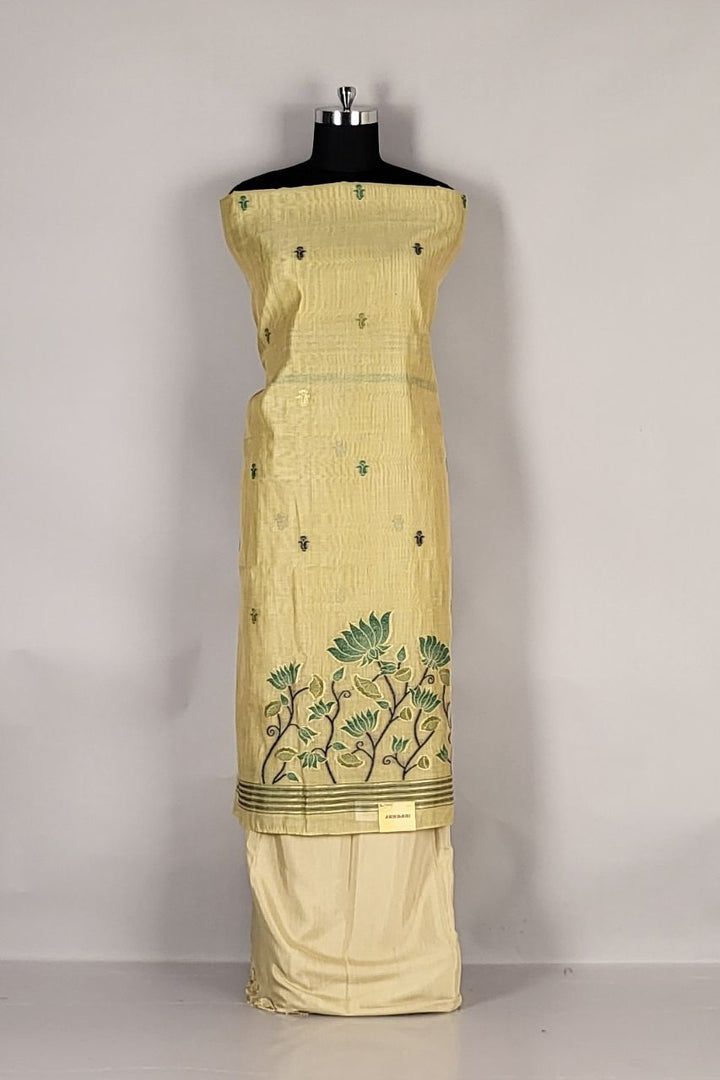 Dress Material in Chanderi Silk for rakhi Gift