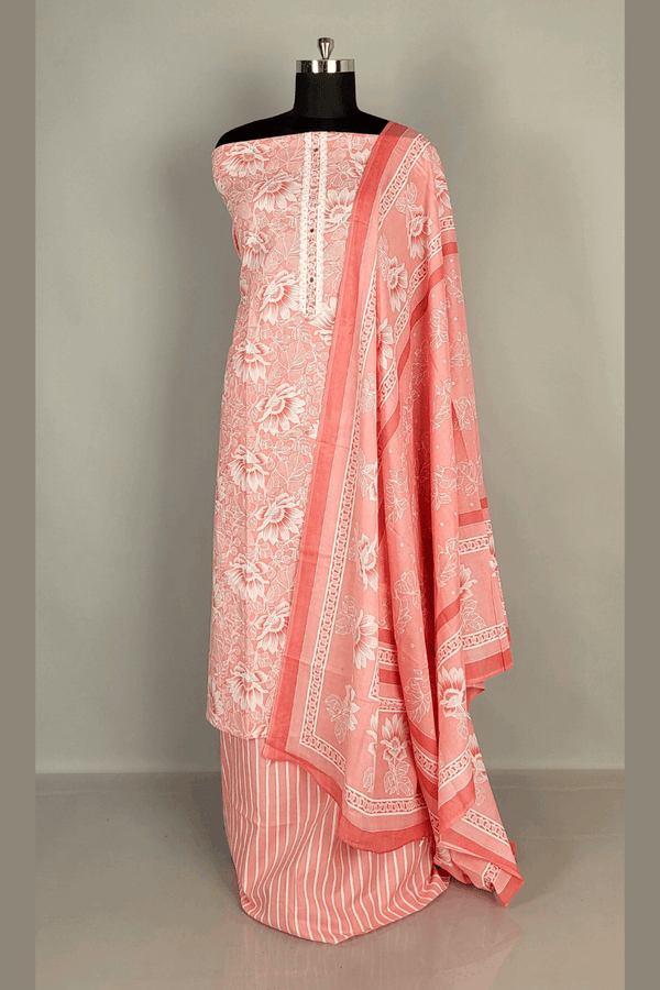 Cotton Dress Material with Dupatta