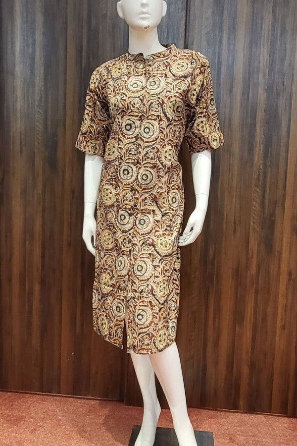Cotton Kurti In Ajrakh Print