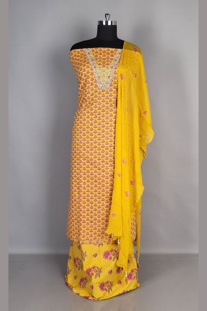Printed Dress Material in Cotton for Summer