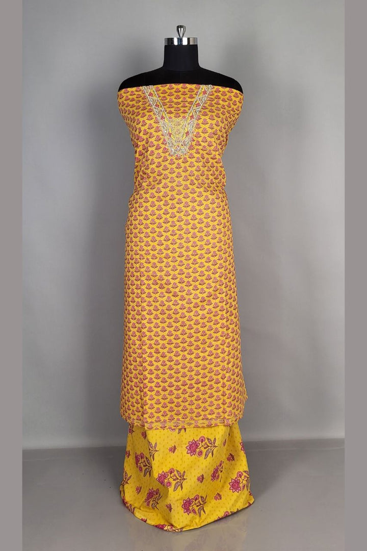 Printed Dress Material in Cotton for Summer