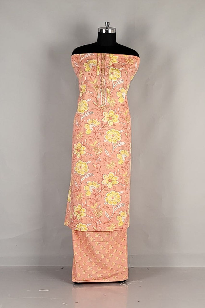 Cotton Dress Material For Casual Look- Printed Fabric