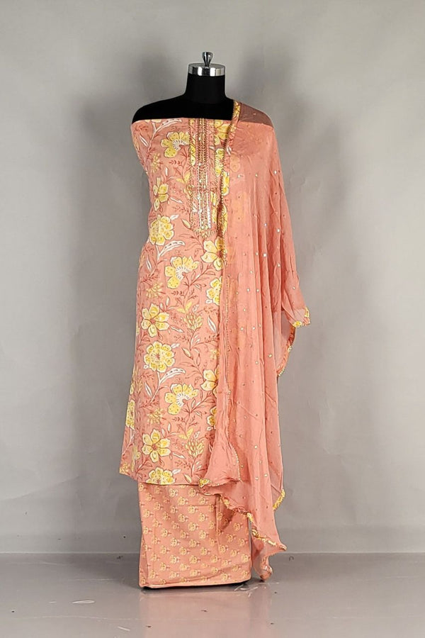 Cotton Dress Material For Casual Look- Printed Fabric