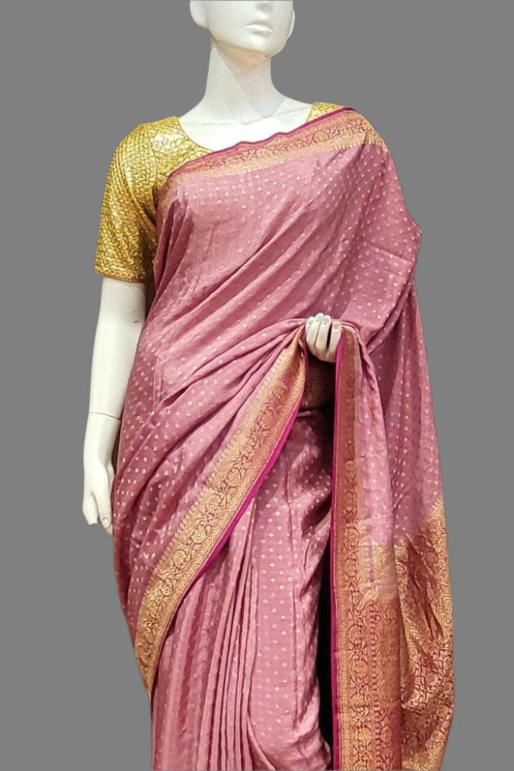 Wedding Party Saree in Crepe Khaddi