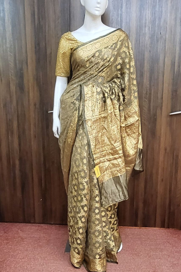 Crushed Tissue Silk Saree