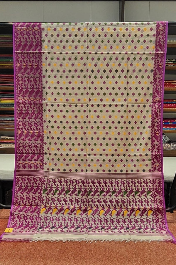 Handloom Dhakai Jamdani Saree