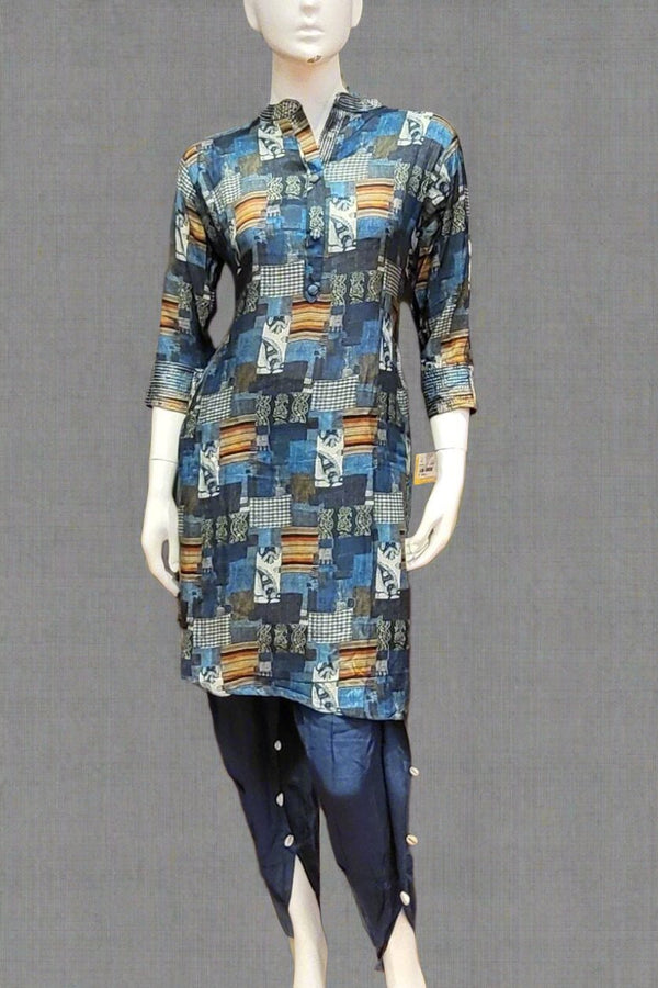 Digital Printed Co-ord Set With Dhoti Pant Style