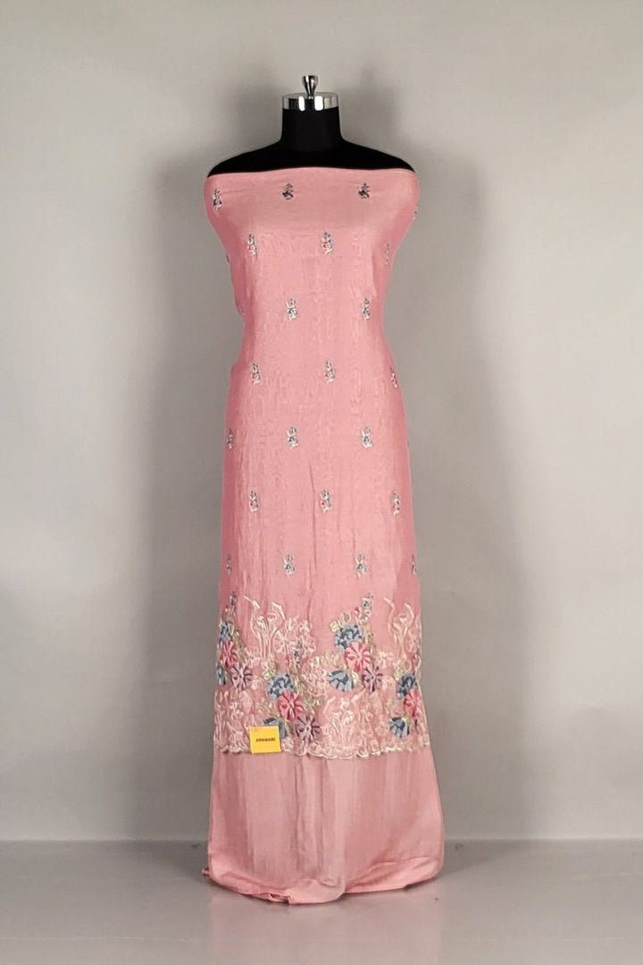 Dress Material for Salwar Suit in Pink Colour