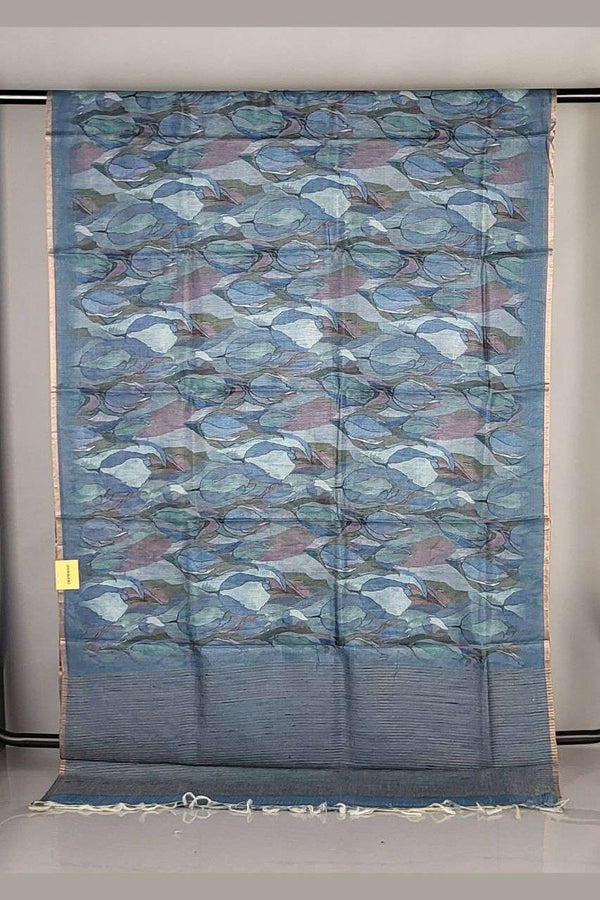 Ethnic Tussar Saree with Abstract Prints