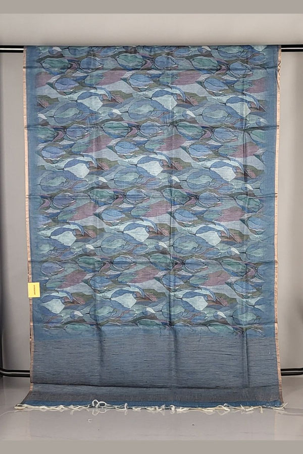 Ethnic Tussar Saree with Abstract Prints