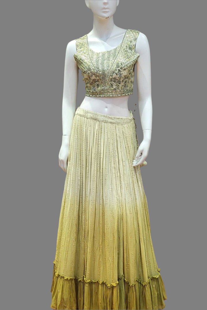 Georgette Lehenga For Partywear- Size L