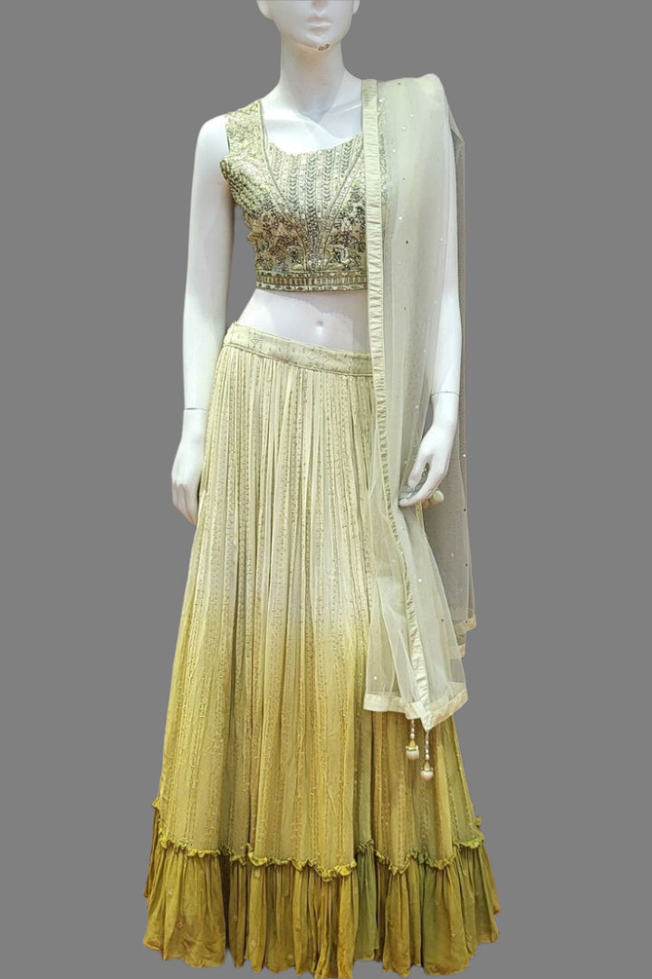 Georgette Lehenga For Partywear- Size L