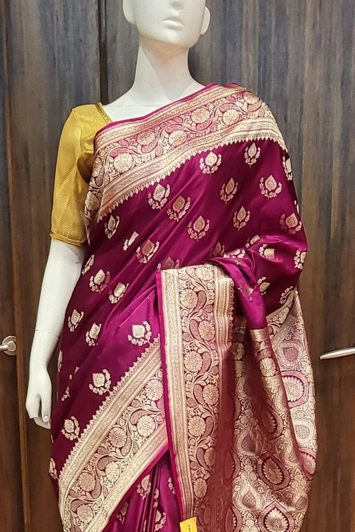 Fancy Silk Saree With Heavy Zari Work