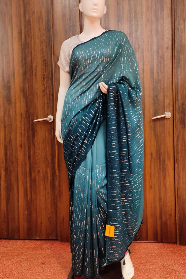 Georgette Saree With Sequence Work