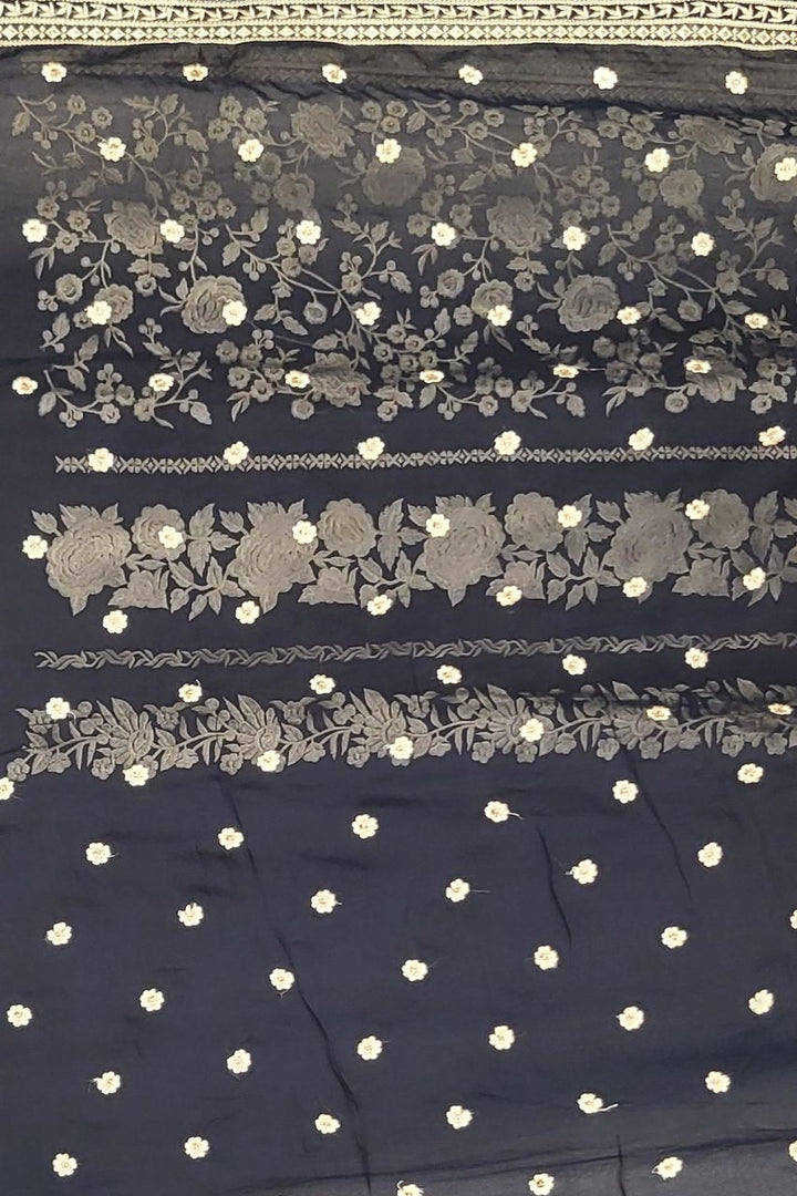 Georgette Bloue Piece