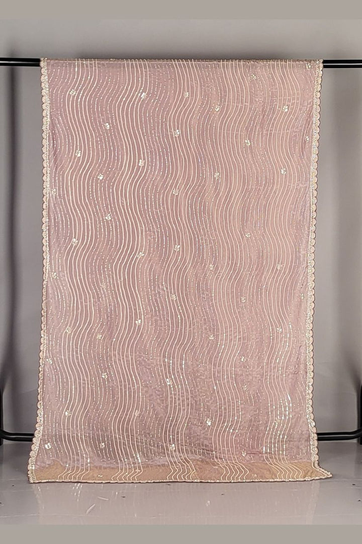 Georgette Saree for Diwali Look- Sequence Work