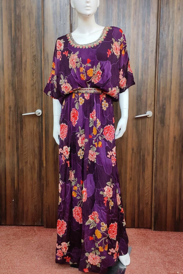 Gown In Kaftan Style For Diwali Look