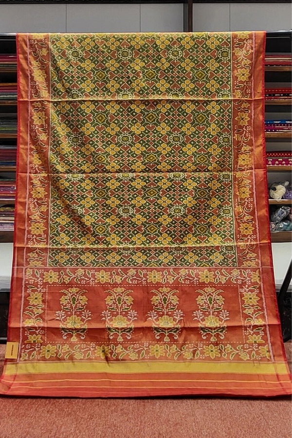 Tissue Patola Silk Saree With Woven Border