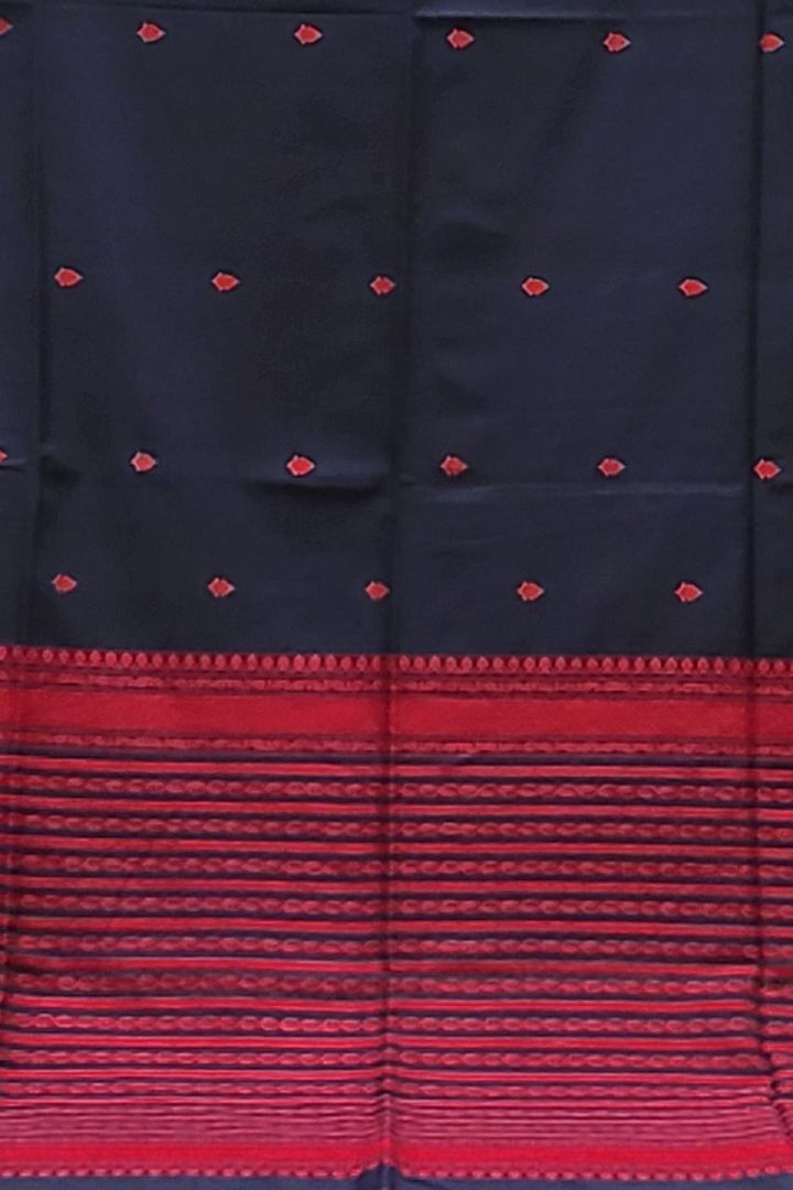 Bengal Cotton Saree with Contrast Pallu