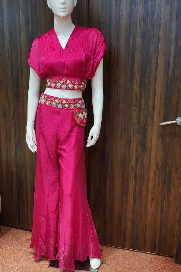 Indo-Western Set In Pink