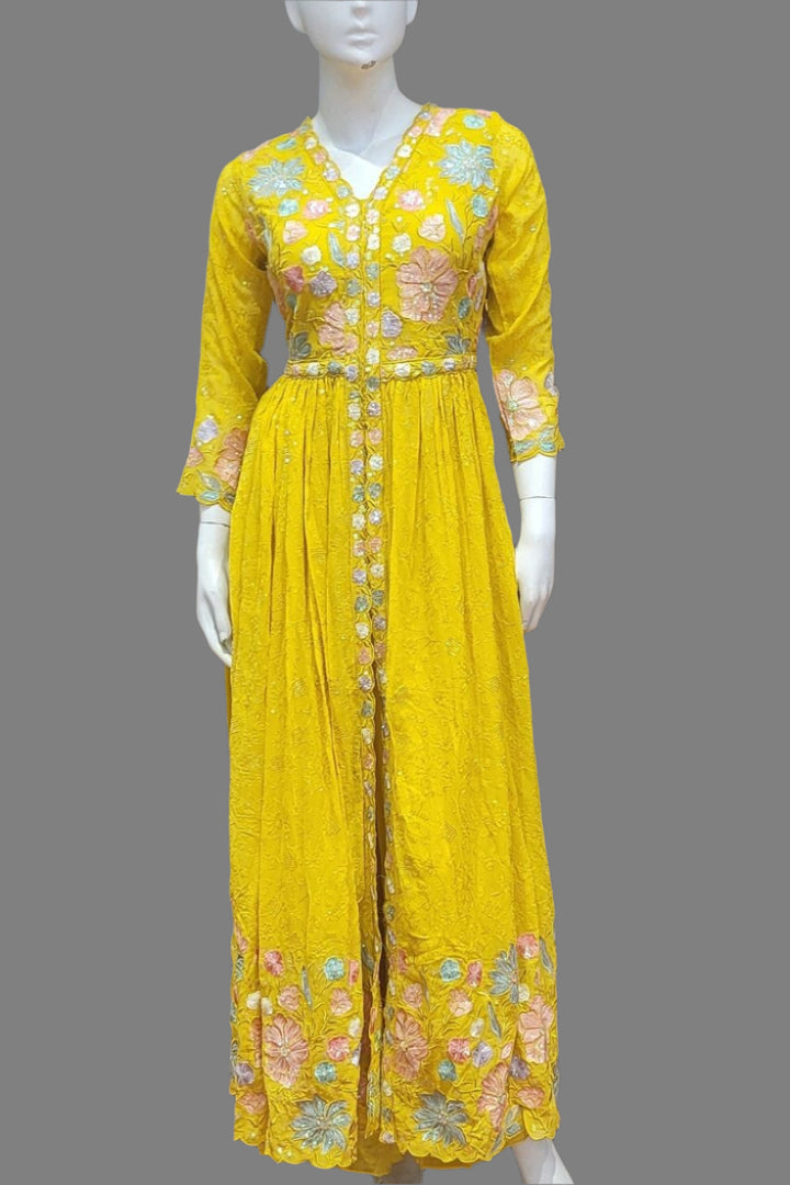 Party Wear Indo-Western Set With Dupatta