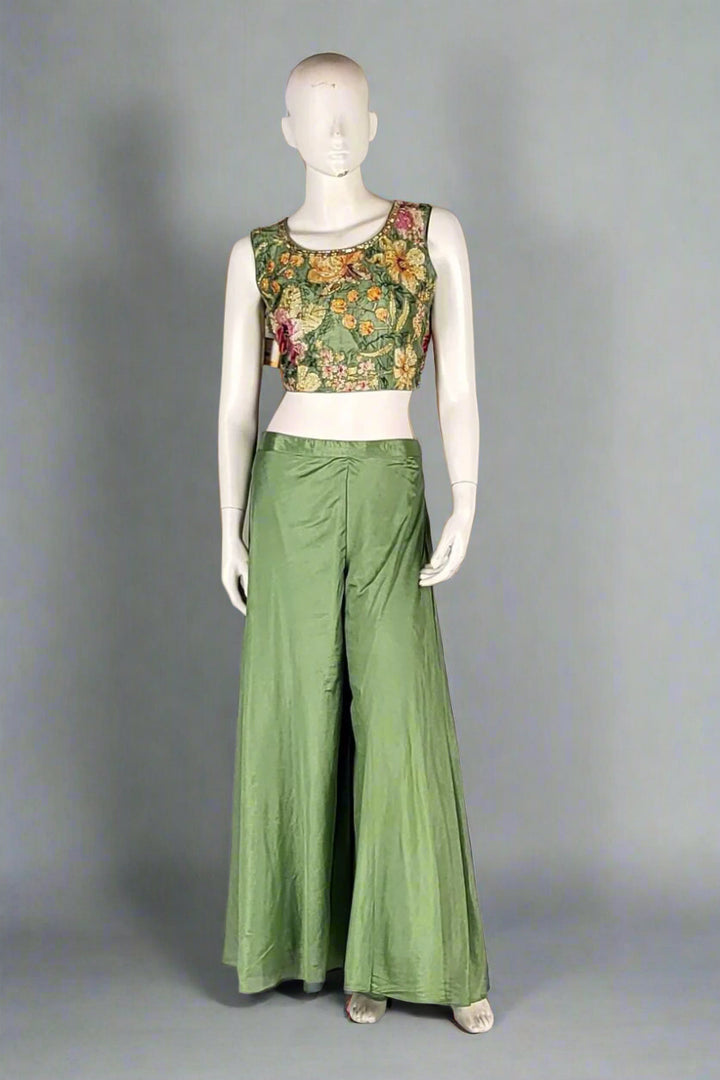 Indo-western Palazzo Set with Jacket
