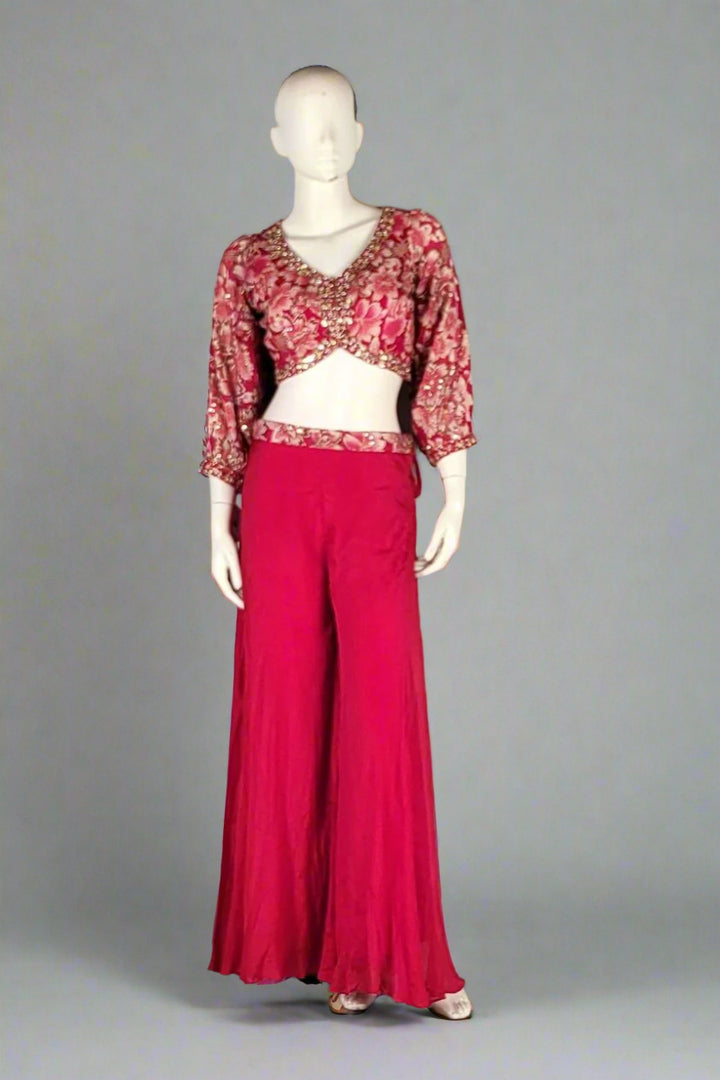 Indowestern Crop Top Sharara