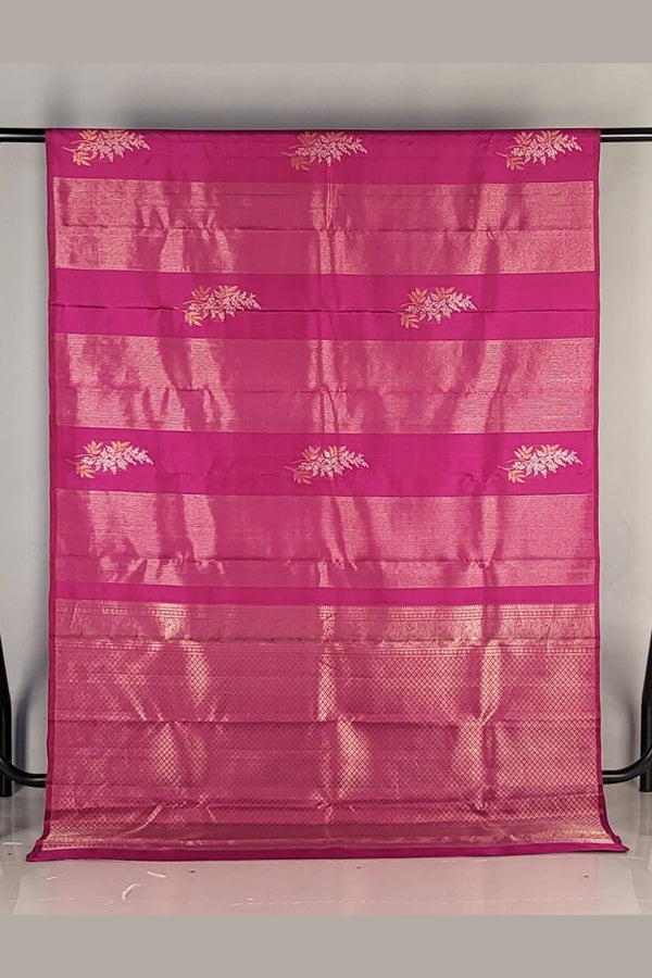 Pink Kanjivaram Silk Saree for Traditional Wedding Look