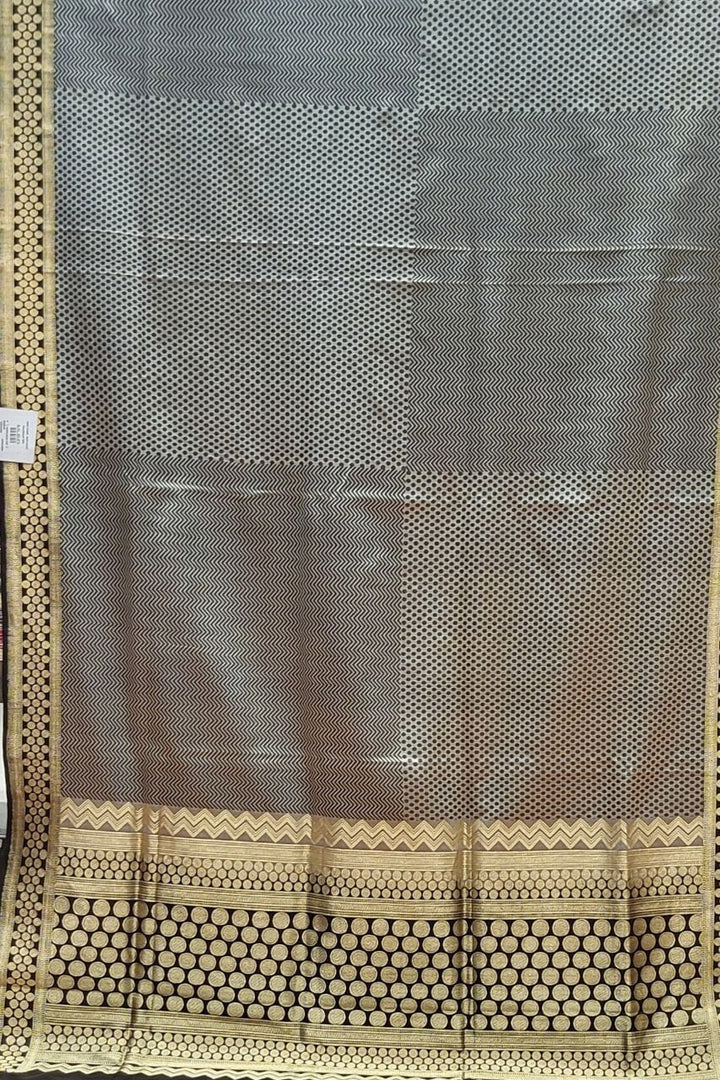 Kashmiri Silk Saree With Resham Jamawar Work