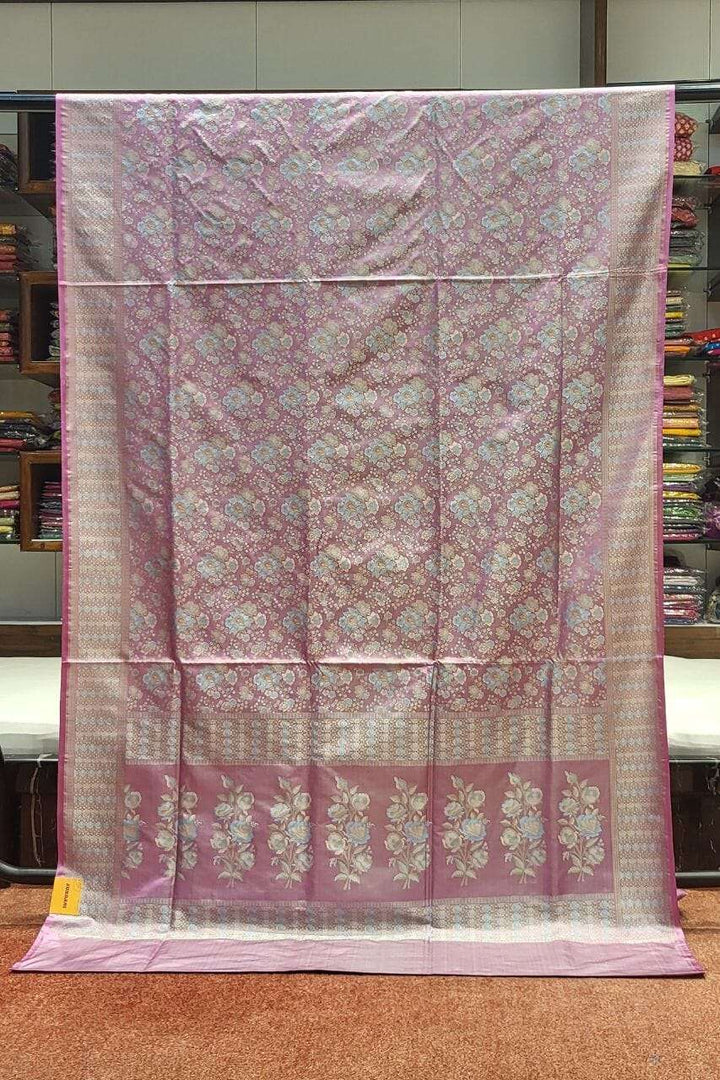 Kashmiri Silk Saree With Jamawar Work- Shaded