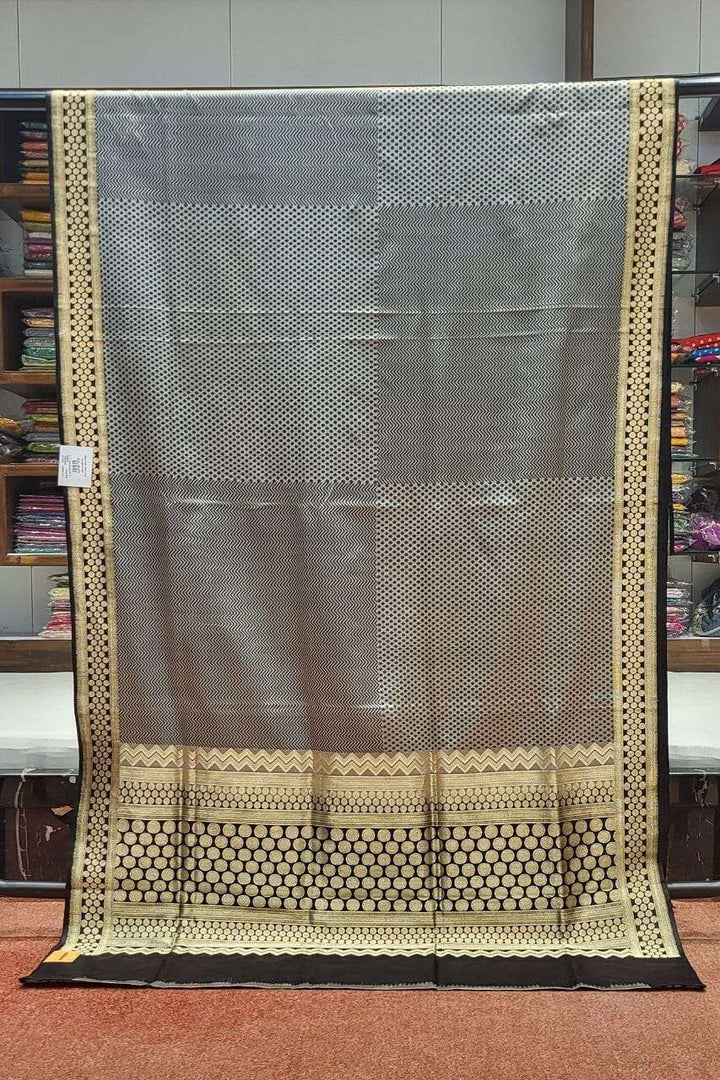 Kashmiri Silk Saree With Resham Jamawar Work