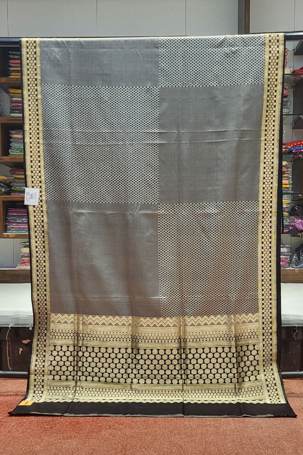 Kashmiri Silk Saree With Resham Jamawar Work