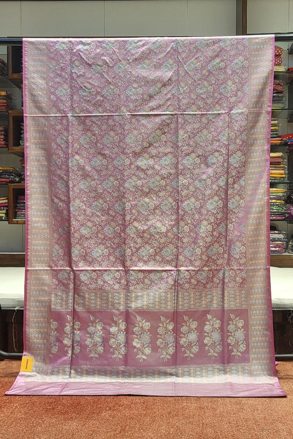 Kashmiri Silk Saree With Jamawar Work- Shaded