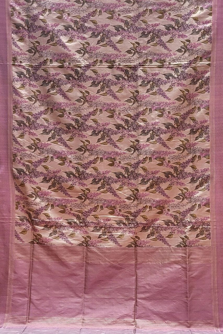 Tissue Pashmina Saree with Jamawar Work