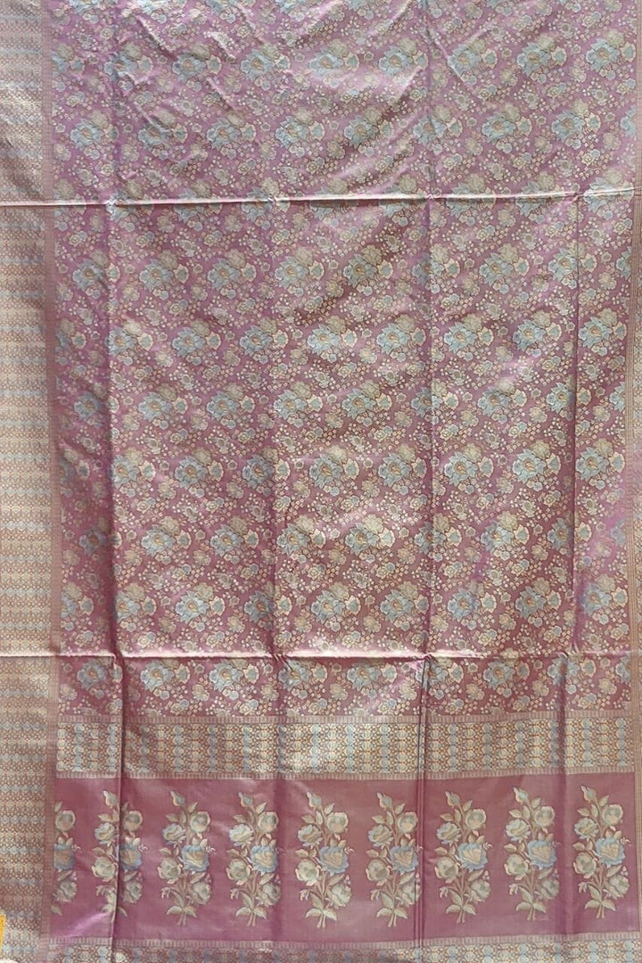 Kashmiri Silk Saree With Jamawar Work