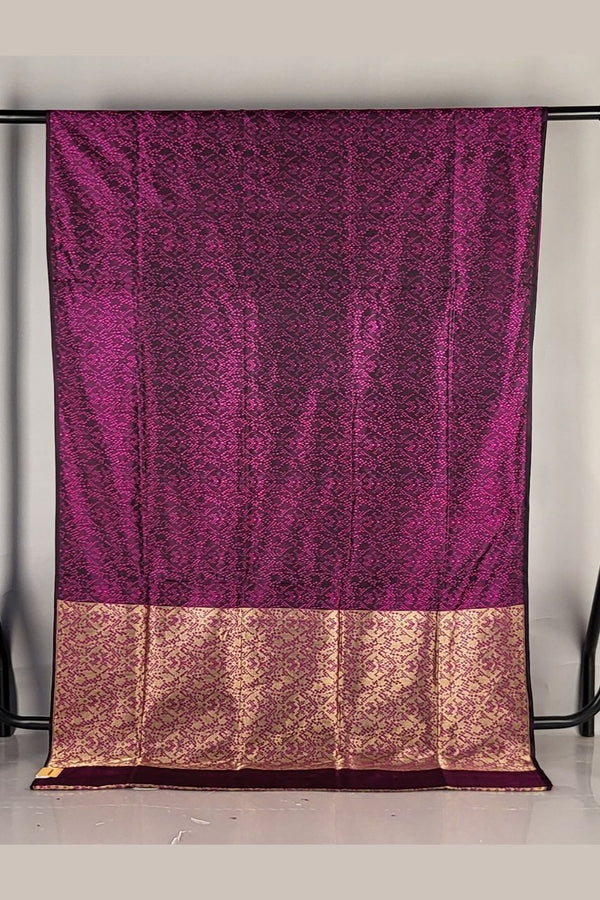 Wedding Silk Saree in Self Woven Katan