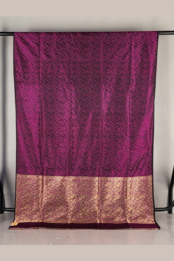 Wedding Silk Saree in Self Woven Katan