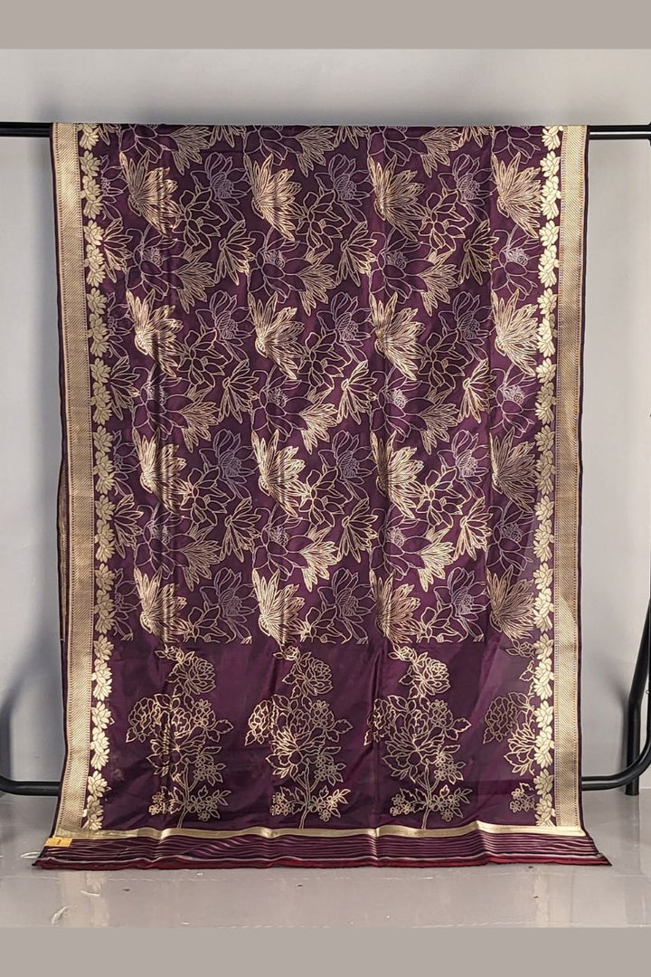 Katan Silk Saree with Resham Work All Over