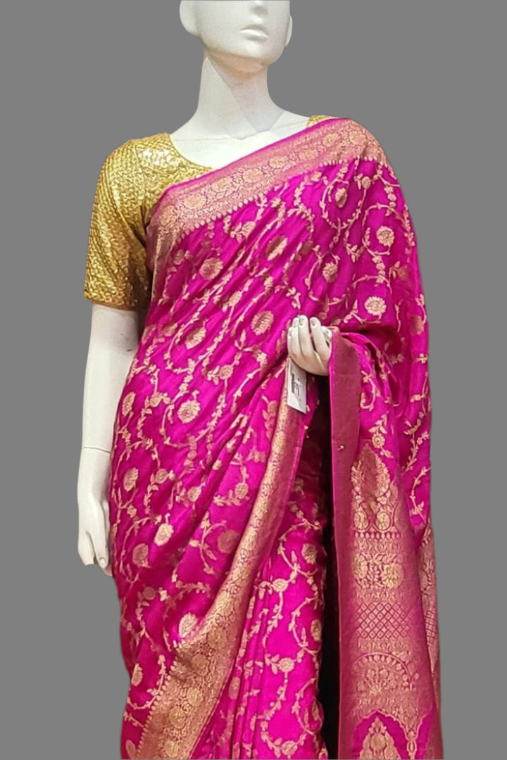 Pink Saree for Wedding Reception