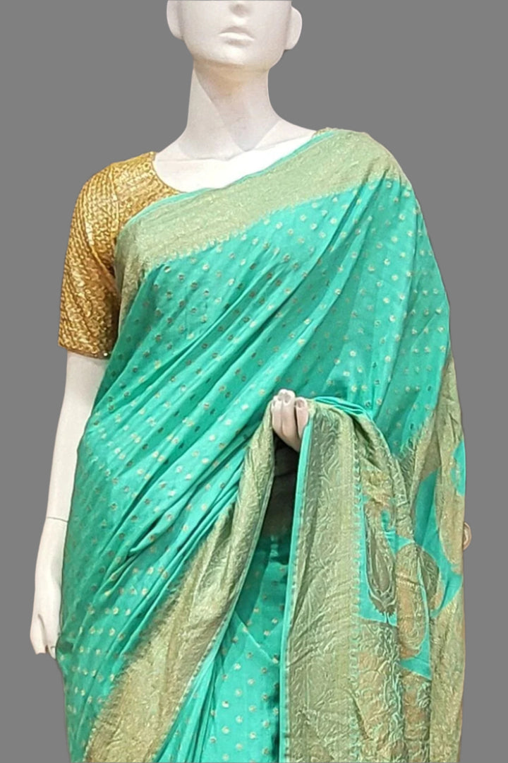 Crepe Khaddi Saree