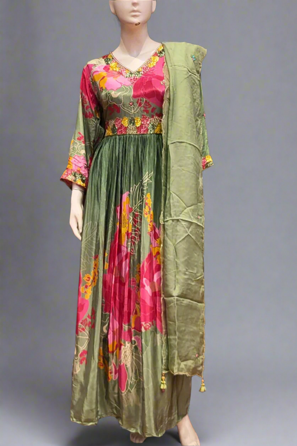 Latest Gown Style Suit for Party Wear