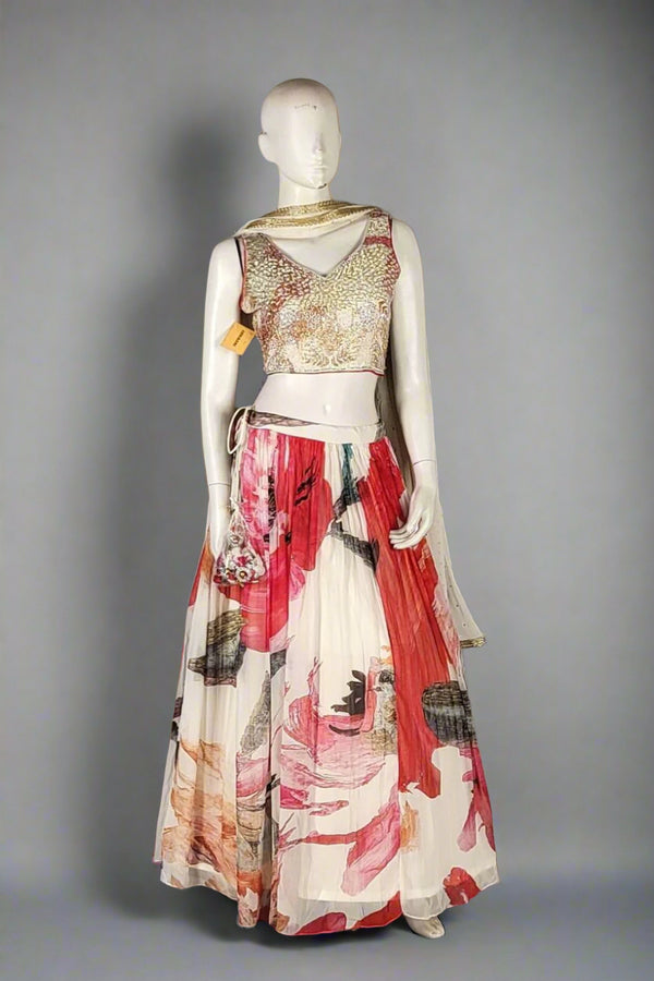 Lehenga Choli with Printed Dupatta for Festivals
